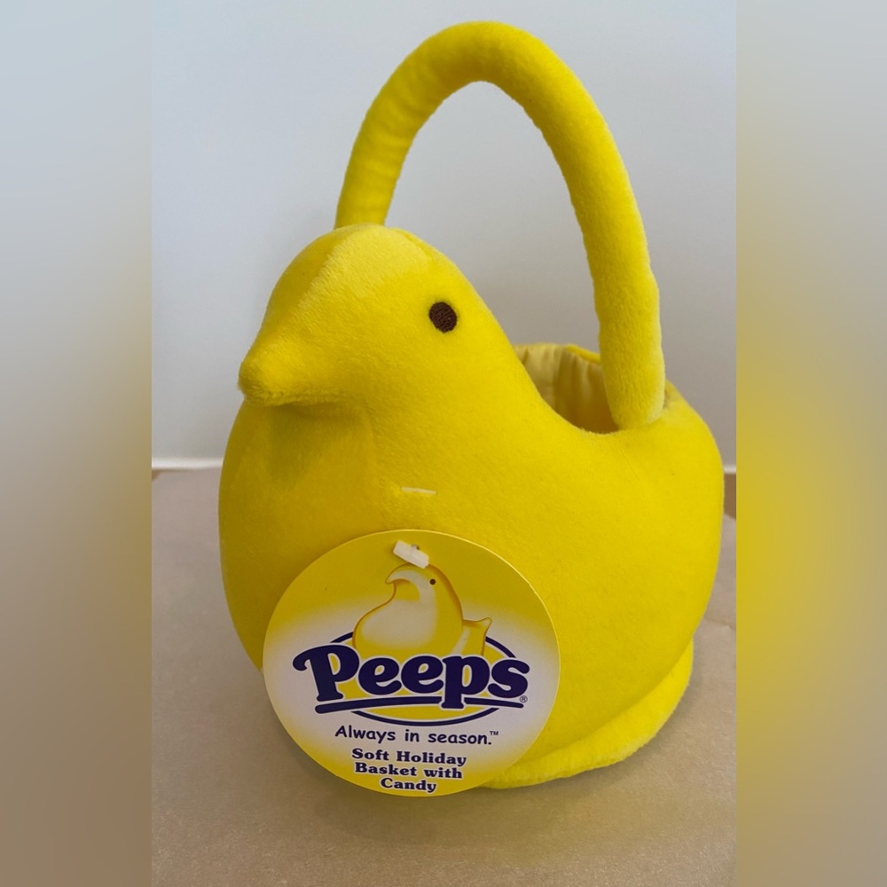 RARE Peeps Soft Holiday Basket. Yellow Chick. NWT Just in time for Easter.